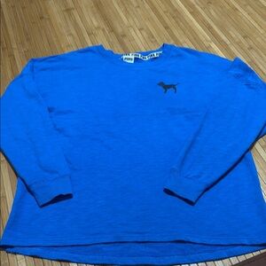 PINK By Victoria's Secret Blue Long Sleeve Sweatshirt